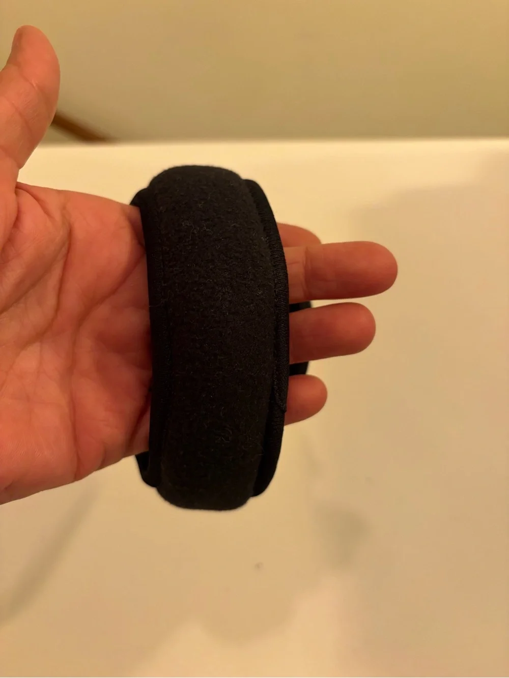 Black Fleece Foldable Ear Warmers Winter Sports Earmuffs Unisex